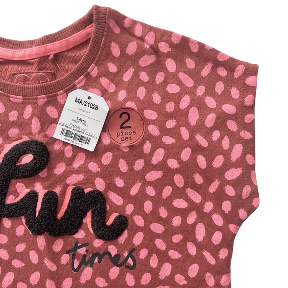 Next official size 5-6 girls 2 piece sweat suit - Picture 2 of 6